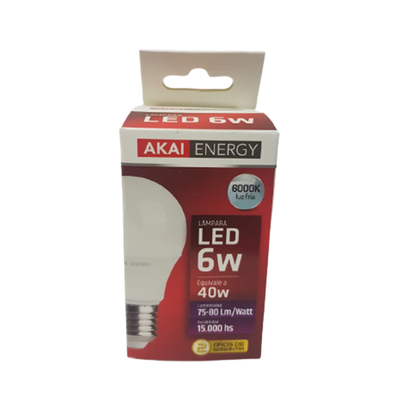 LAMPARAS AKAI LED 6 WATT L.F. X20UNID   