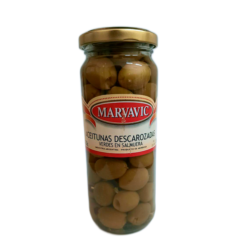 ACEITUNA DESCAROZADA  FRASCO 6X330cc MARVAVIC    