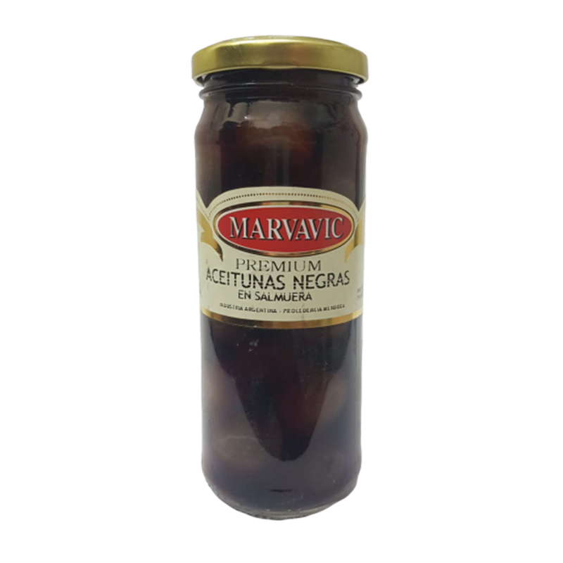 ACEITUNA NEGRA MARVAVIC '0' FRASCO.6X330cc        
