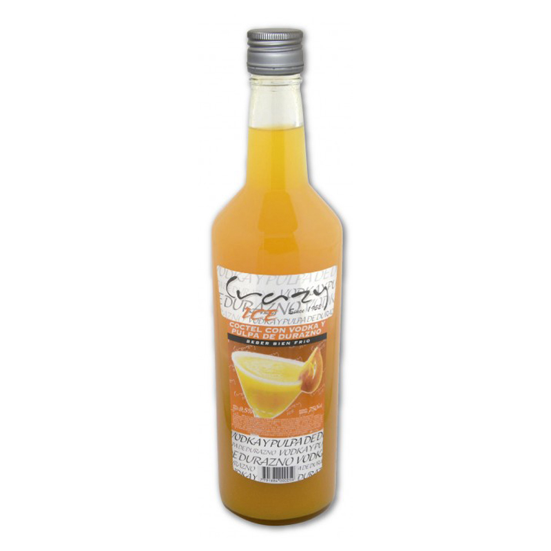 COCTEL ICE CRAZY 6X750c DURAZNO         