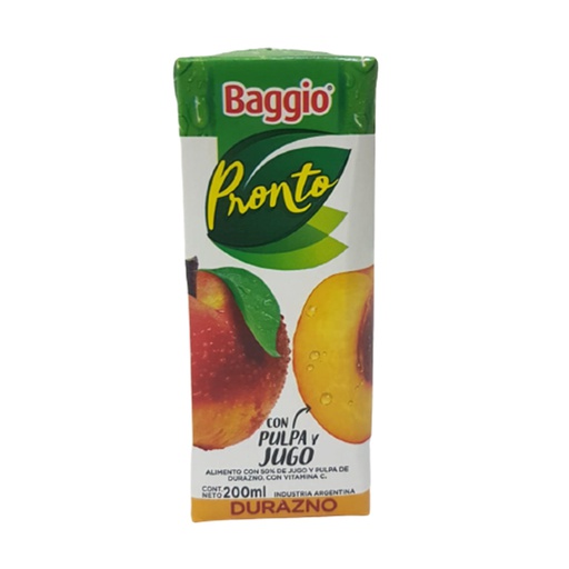 [00436        ] JUGO BAGGIO DURAZNO 18X200cc            