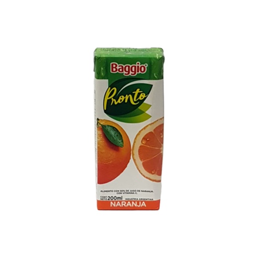 [00438        ] JUGO BAGGIO NARANJA 18X200cc            