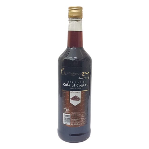 [00882        ] LICOR CAFE AL COGÑAC CRAZY 6X750cc            